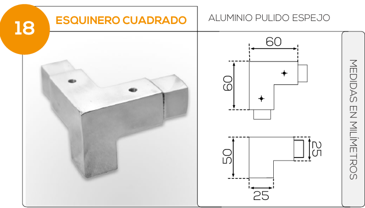 Esquinero Cuadrado