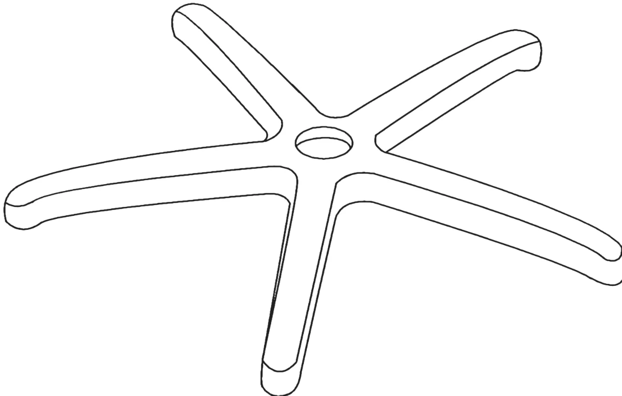 BAR 198 B - Estrella Ragno 198 Diam. 650 mm. Blanca
