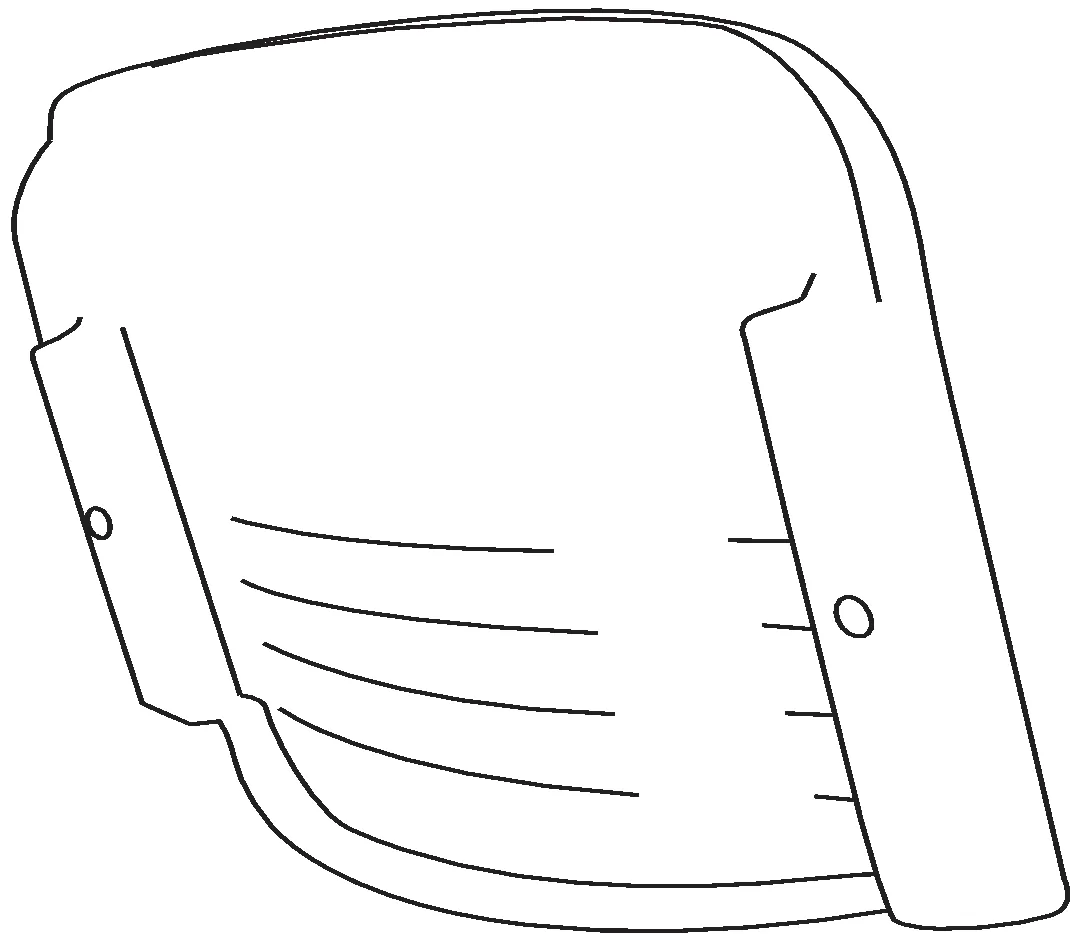Juego de 2 plásticos RP 700 Negro