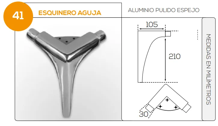 Esquinero Aguja
